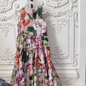 Dolce & Gabbana Multicolor Floral Kids Dress